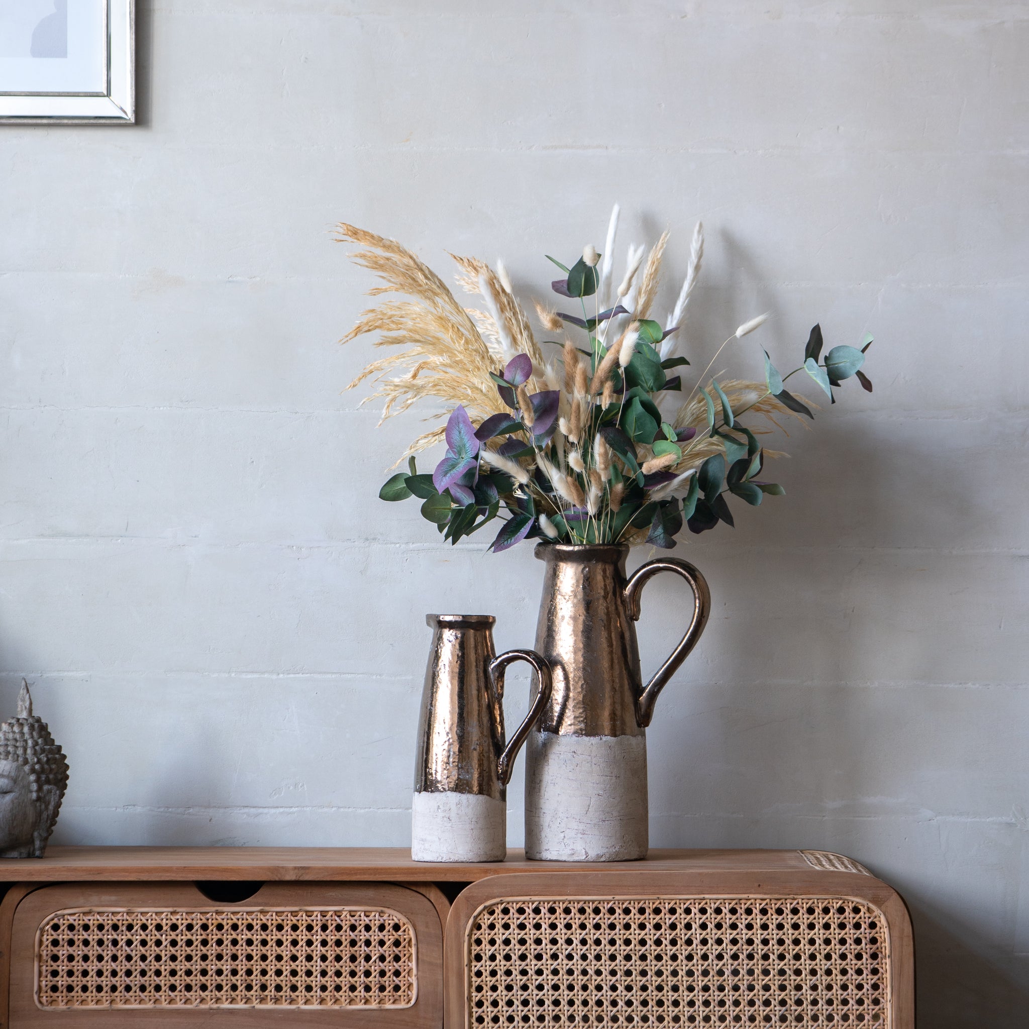 8.9" X 5.7" X 14.4" Candia Terracotta Pitcher, Sienna Brown Brown Ceramic