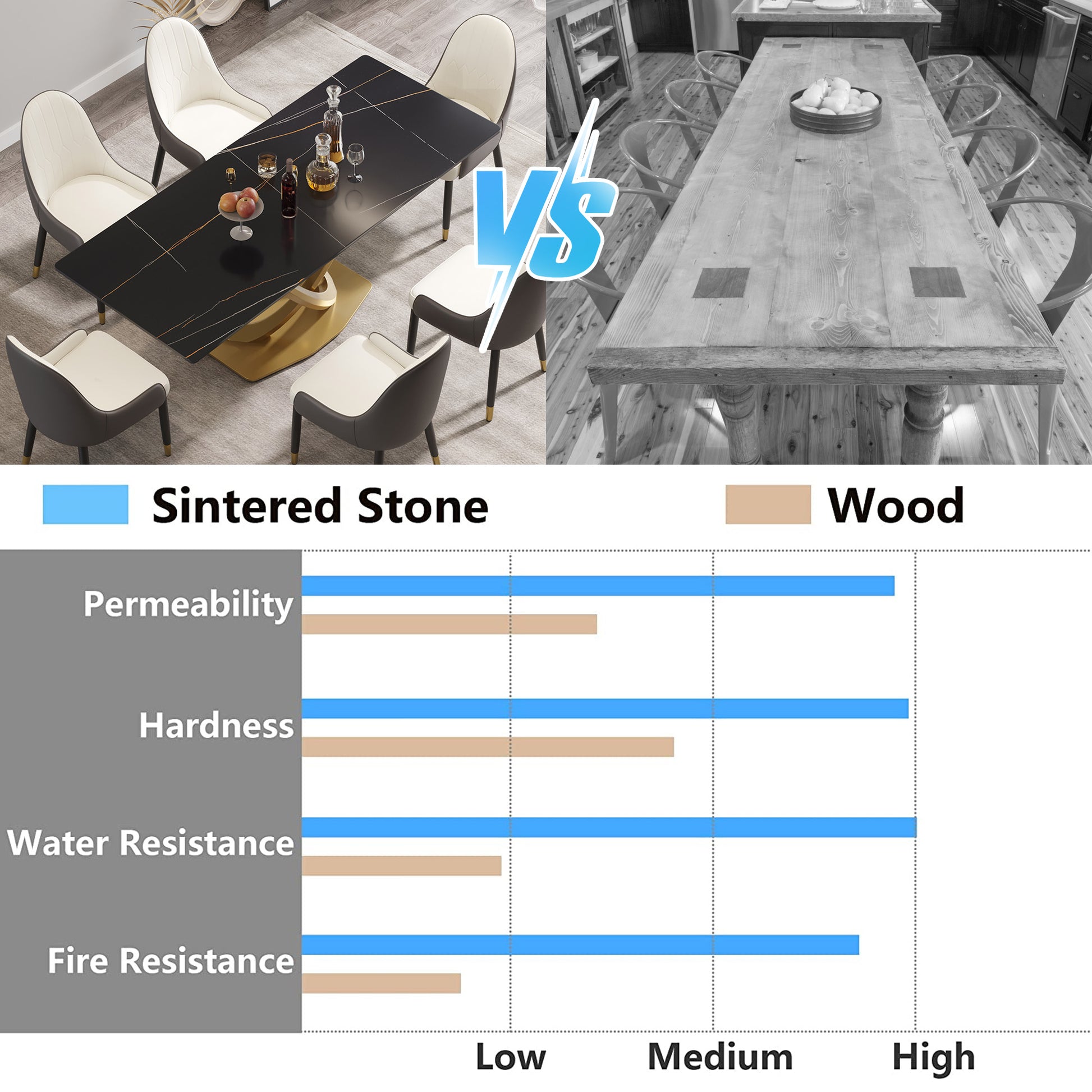 78.74 "Modern Artificial Stone Black Panel Double Ring Stainless Steel Metal Legs Can Accommodate 8 People. Black Metal Sintered Stone