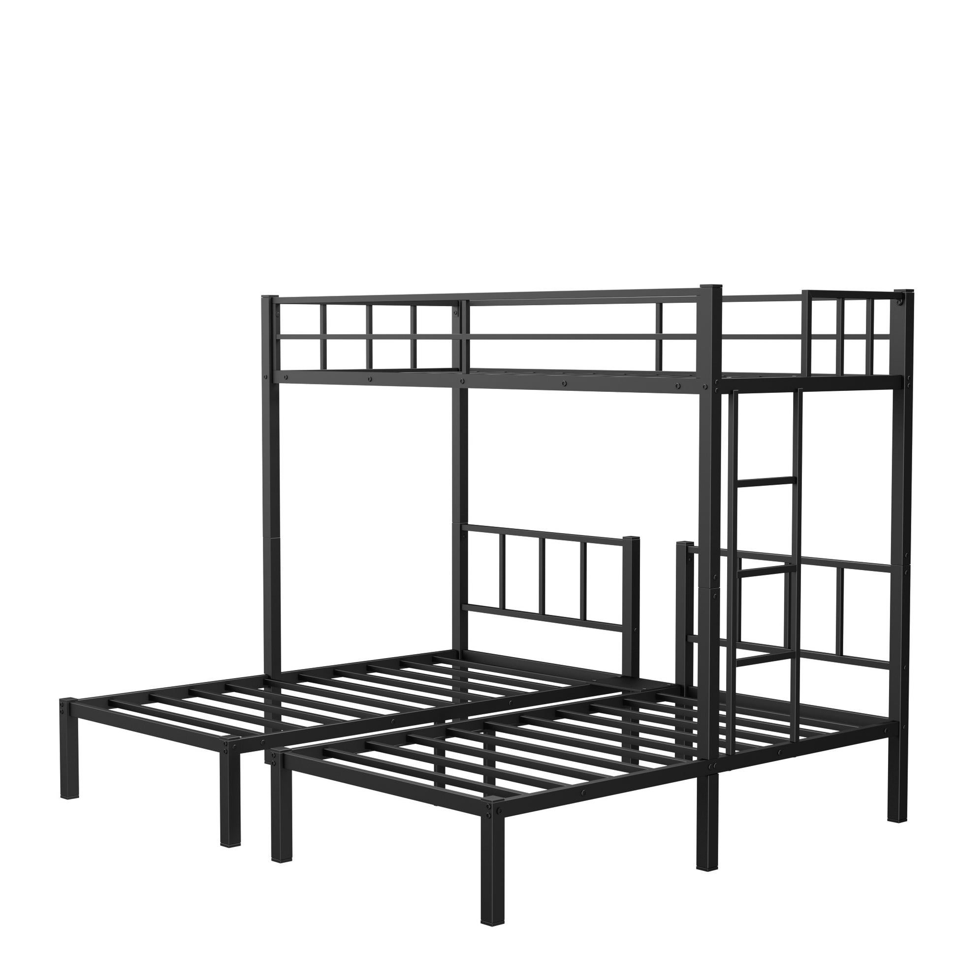 Twin Over Twin & Twin Bunk Beds For 3, Twin Xl Over Twin & Twin Bunk Bed Metal Triple Bunk Bed, Black Pre Sale Date: February 8Th. Black Metal