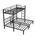 Twin Over Twin & Twin Bunk Beds For 3, Twin Xl Over Twin & Twin Bunk Bed Metal Triple Bunk Bed, Black Pre Sale Date: February 8Th. Black Metal