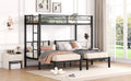 Twin Over Twin & Twin Bunk Beds For 3, Twin Xl Over Twin & Twin Bunk Bed Metal Triple Bunk Bed, Black Pre Sale Date: February 8Th. Black Metal