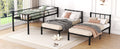 Twin Over Twin & Twin Bunk Beds For 3, Twin Xl Over Twin & Twin Bunk Bed Metal Triple Bunk Bed, Black Pre Sale Date: February 8Th. Black Metal