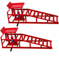 Auto Car Truck Service Ramps Lifts, Garage Car Lift Hydraulic Ramps Black 5 Ton,Automotive Hydraulic Lift Repair Frame Lift 2 Pack Red Red Steel