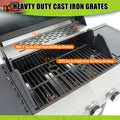 Propane Grill 3 Burner Barbecue Grill Stainless Steel Gas Grill With Side Burner, 37,000 Btu Outdoor Cooking, Patio, Garden Barbecue Grill, Black And Silver Silver Stainless Steel