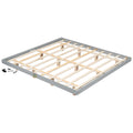 King Size Floating Bed With Led Lights Underneath,Modern King Size Low Profile Platform Bed With Led Lights,Grey King Grey Wood Bedroom American Design Pine Bed Frame Pine