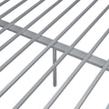 Full Xl Over Queen Metal Bunk Bed, Sliver Silver Iron
