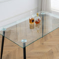 Modern Kitchen Glass Dining Table 51
