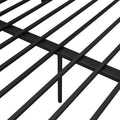 Full Xl Over Queen Metal Bunk Bed, Black Black Iron