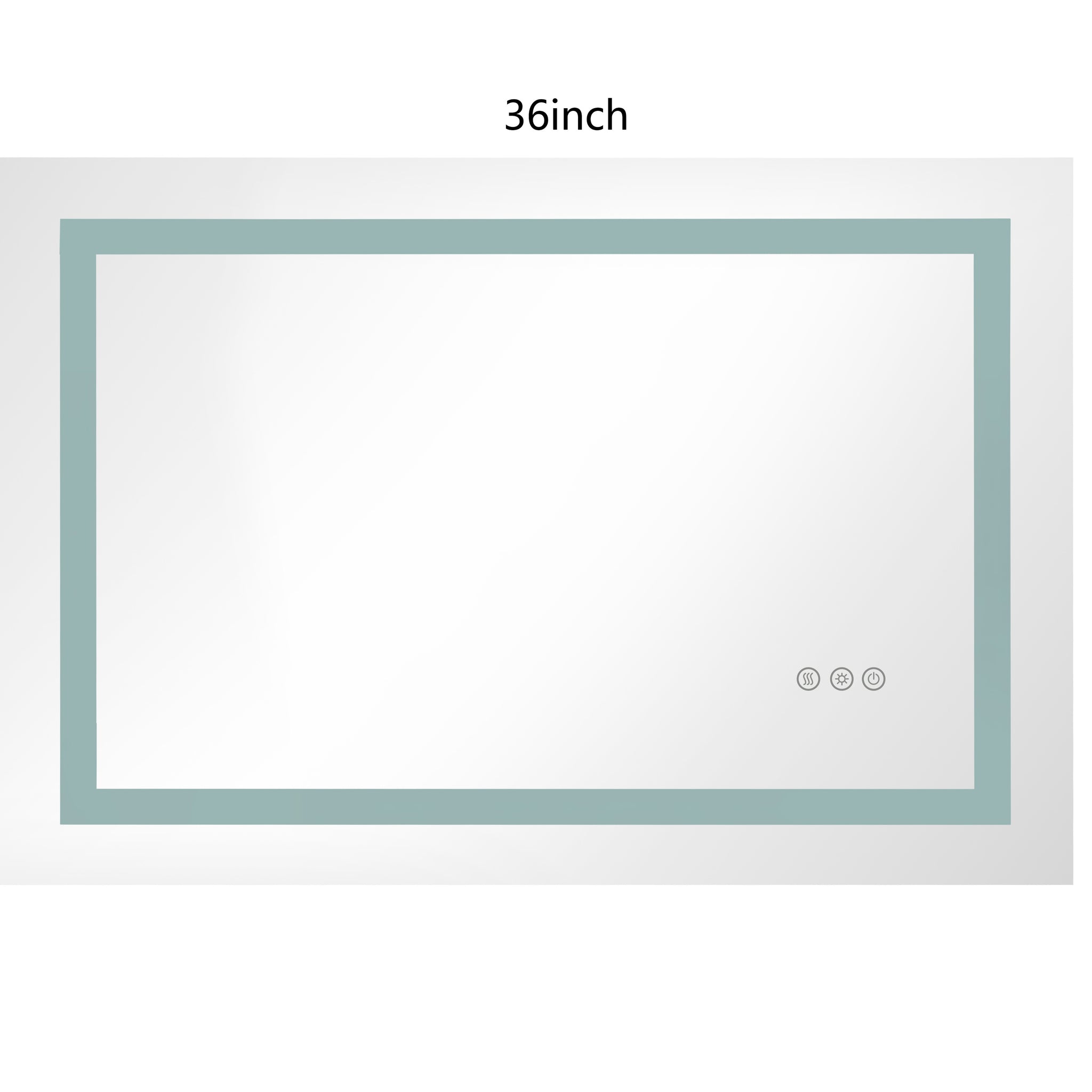 Led Lighted Bathroom Wall Mounted Mirror With High Lumen Anti Fog Separately Control Dimmer Function White Aluminium