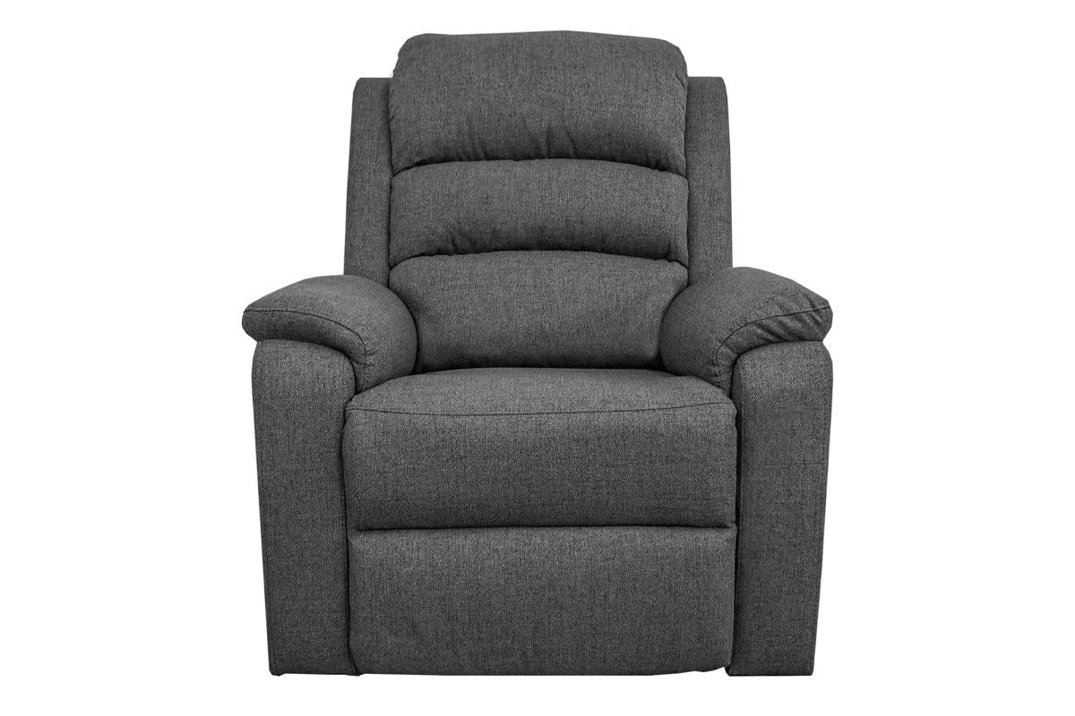 Modern Dark Gray Color Burlap Fabric Recliner Motion Recliner Chair 1Pc Couch Manual Motion Living Room Furniture Dark Gray Metal Primary Living Space Cushion Back Contemporary,Modern Pillow Top Arms Fabric 1 Seat
