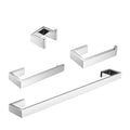 Bathroom Hardware Set Mirror 4 Pieces Bathroom Towel Rack 24 Inches Adjustable Bathroom Accessories Set Chrome Bathroom Antique,Classic,Industrial Stainless Steel