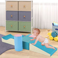 Colorful Soft Climb And Crawl Foam Playset 6 In 1, Soft Play Equipment Climb And Crawl Playground For Kids,Kids Crawling And Climbing Indoor Active Play Structure Colorful Foam