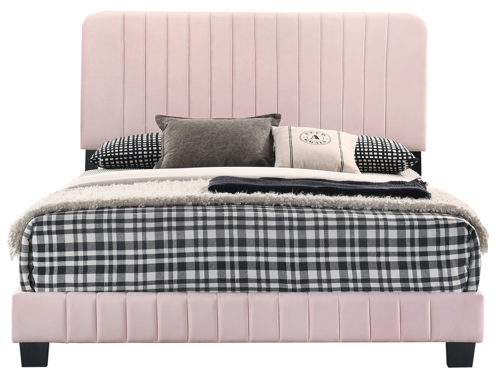 Lodi G0406 Fb Up Full Bedpink Pink Foam Velvet