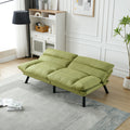 United We Win Furniture,Bedroom Furniture,Living Room Furniture,Sofa With Thick Cushion,Sofa Bed,Sleeper Sofa With Metal Feet. Green Linen 2 Seat