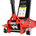 2.5 Ton Low Profile Floor Jack,Steel Racing Floor Jack With Dual Pistonsquick Lift Pump,Hydraulic Floor Jack Lifting Range 3.5