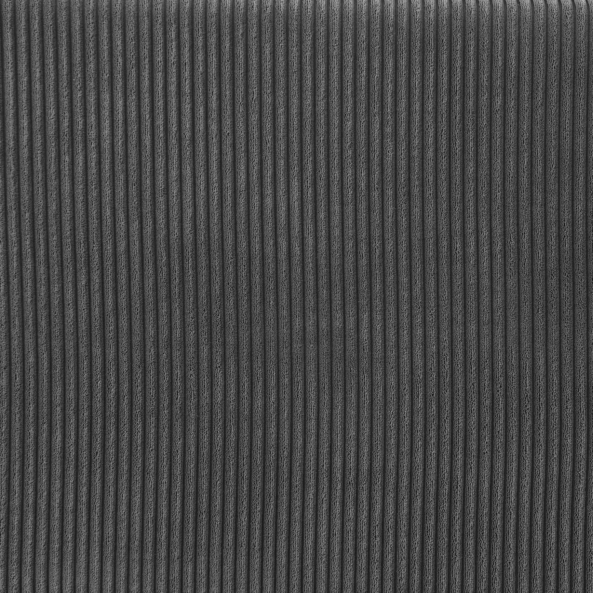 Duke 4 Piece Upholstered Sectional Dark Gray Foam Corduroy