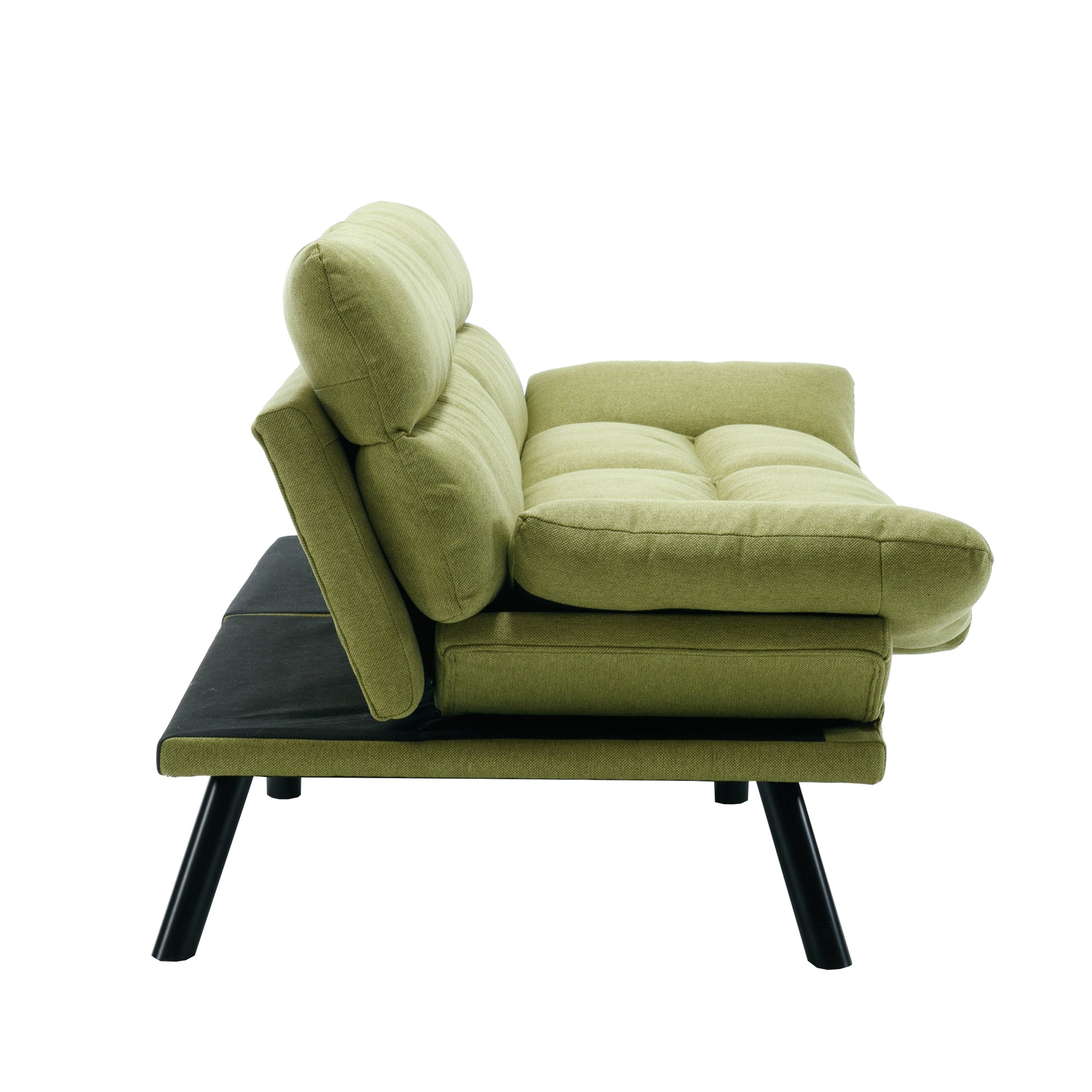 United We Win Furniture,Bedroom Furniture,Living Room Furniture,Sofa With Thick Cushion,Sofa Bed,Sleeper Sofa With Metal Feet. Green Linen 2 Seat