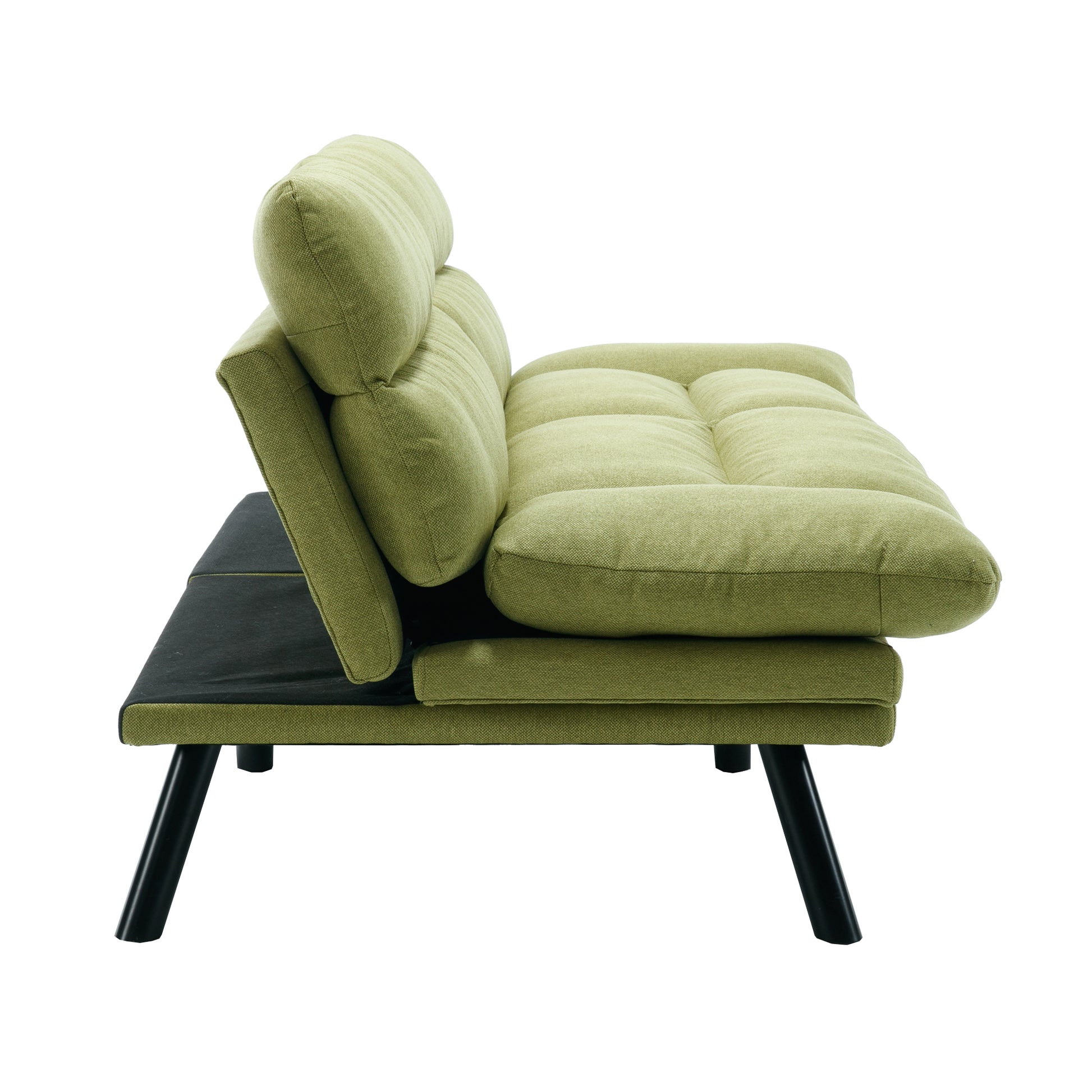 United We Win Furniture,Bedroom Furniture,Living Room Furniture,Sofa With Thick Cushion,Sofa Bed,Sleeper Sofa With Metal Feet. Green Linen 2 Seat