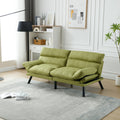 United We Win Furniture,Bedroom Furniture,Living Room Furniture,Sofa With Thick Cushion,Sofa Bed,Sleeper Sofa With Metal Feet. Green Linen 2 Seat