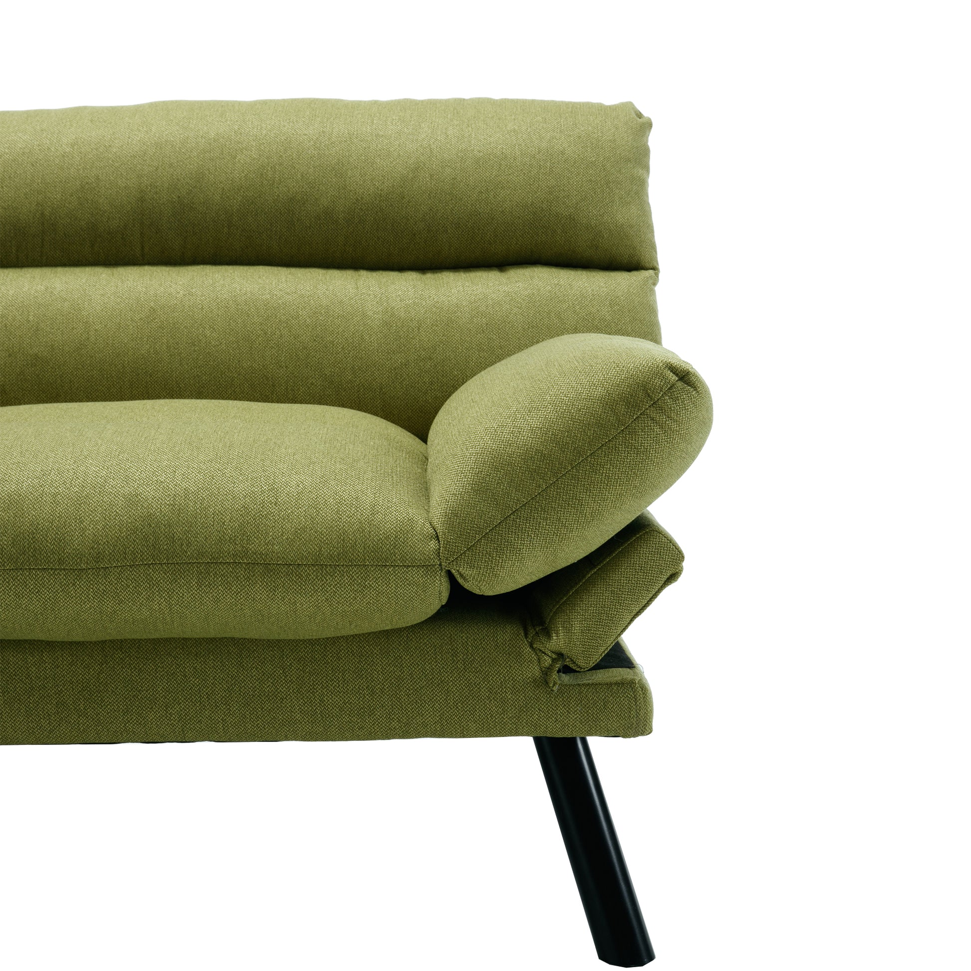 United We Win Furniture,Bedroom Furniture,Living Room Furniture,Sofa With Thick Cushion,Sofa Bed,Sleeper Sofa With Metal Feet. Green Linen 2 Seat