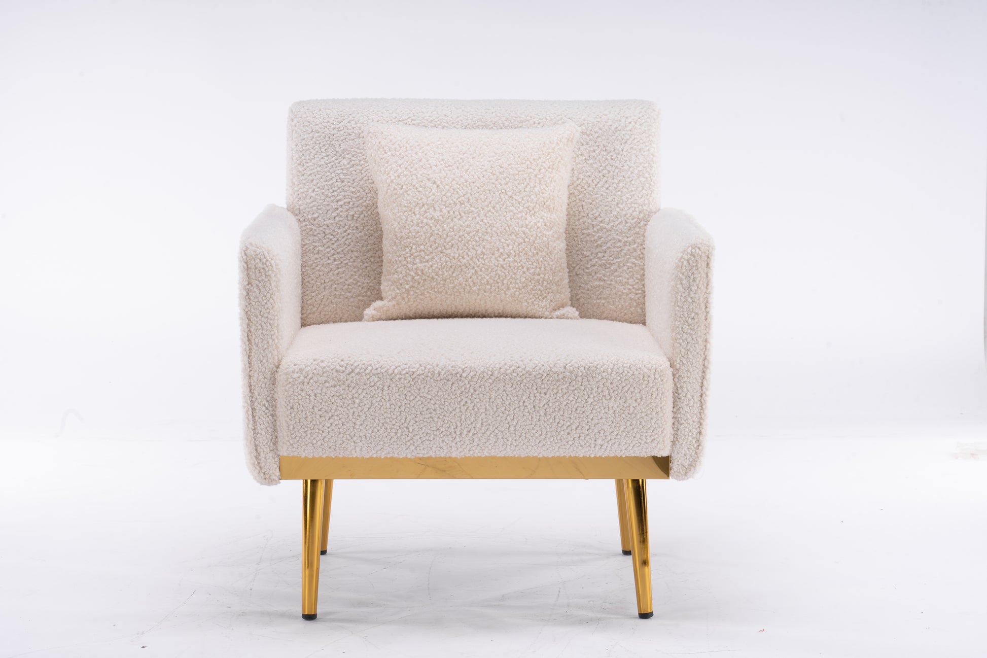 Natalia Accent Chair White Foam Fleece