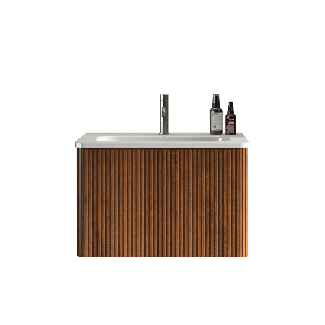 Bb0424Y301, Integrated Glossy White Ceramic Basin, Drain And Faucet Not Included Gloss White Ceramic