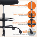 Sweetcrispy Ergonomic Drafting Chair Tall Standing Desk Office Chair Black Nylon Mesh