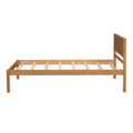 Platform Bed Frame With Headboardwood Slat Supportno Box Spring Needed ,Twin,Oak Twin Oak Wood Pine