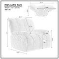 Ergonomic Glider 360 Degree Swivel Chair, Overstuffed Manual Rocking Recliner For Living Room Green Dark Green Polyester 1 Seat