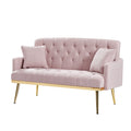 Pink Teddy Fabric 2 Seater Sofa Pink Engineered Wood