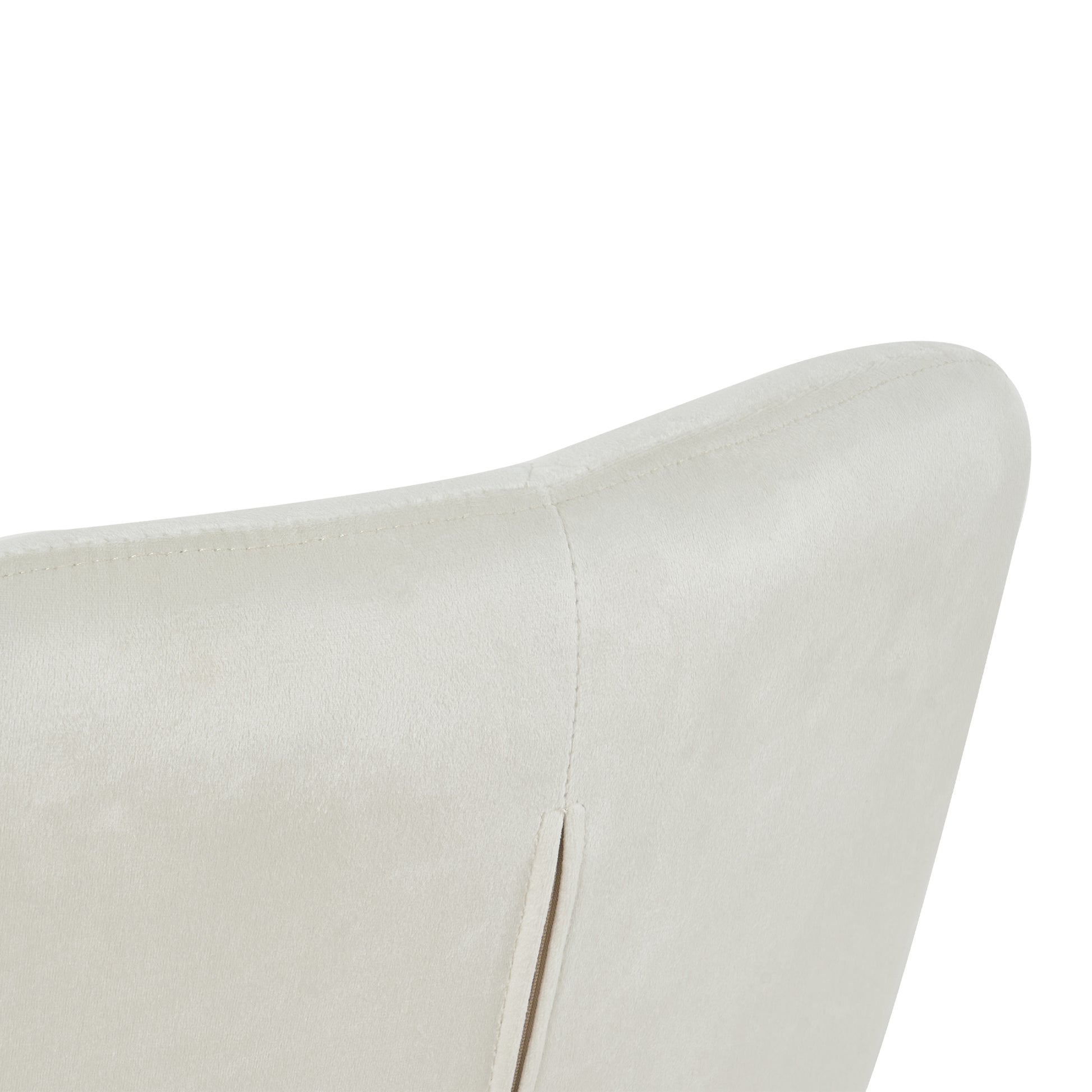 Modern Velvet Fabric With Chrome Legs Living Room Furniture Dining Chair, Soft And Comfortable, Lift Adjustment, Free Movement Convenient, Space Saving. Set Of 1 Beige Foam Metal