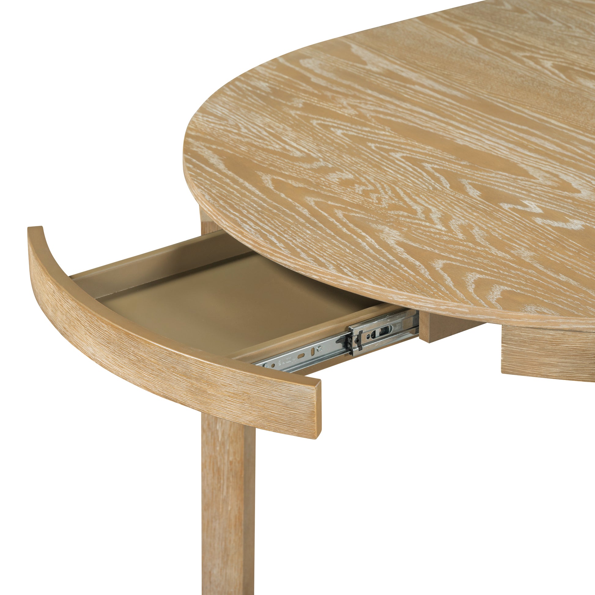 5 Piece Multifunctional Dining Table Set, Farmhouse Dining Set With Extendable Round Table ,Two Small Drawers And 4 Upholstered Dining Chairs For Kitchen And Dining Room Natural Wood Wash Natural Wood Wash Solid Wood