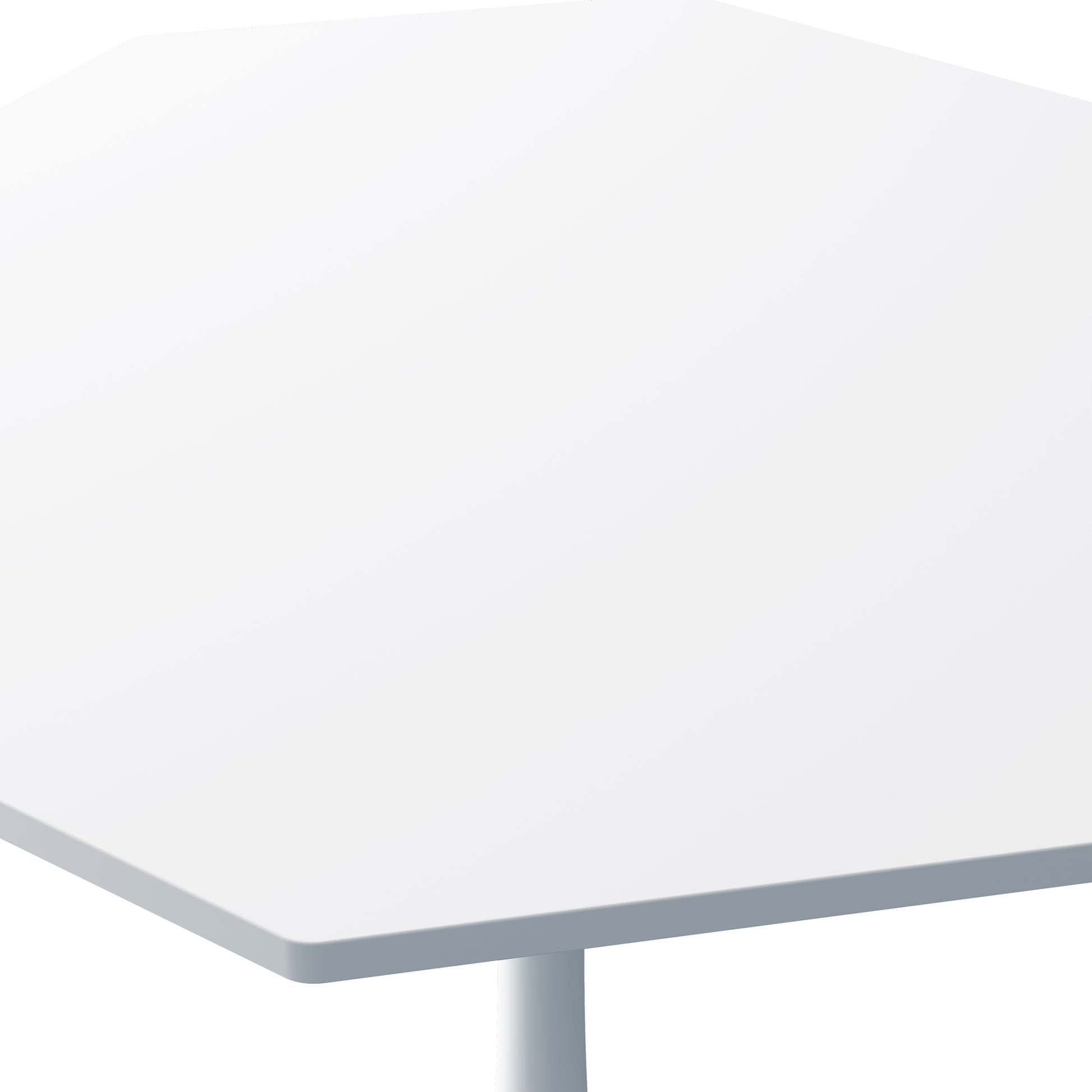 31.50"Modern Octagonal Coffee Table With Mdf Table Top,Metal Base, For Dining Room, Kitchen, Living Room,White White Mdf