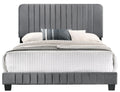 Lodi G0408 Fb Up Full Bedgray Gray Foam Velvet