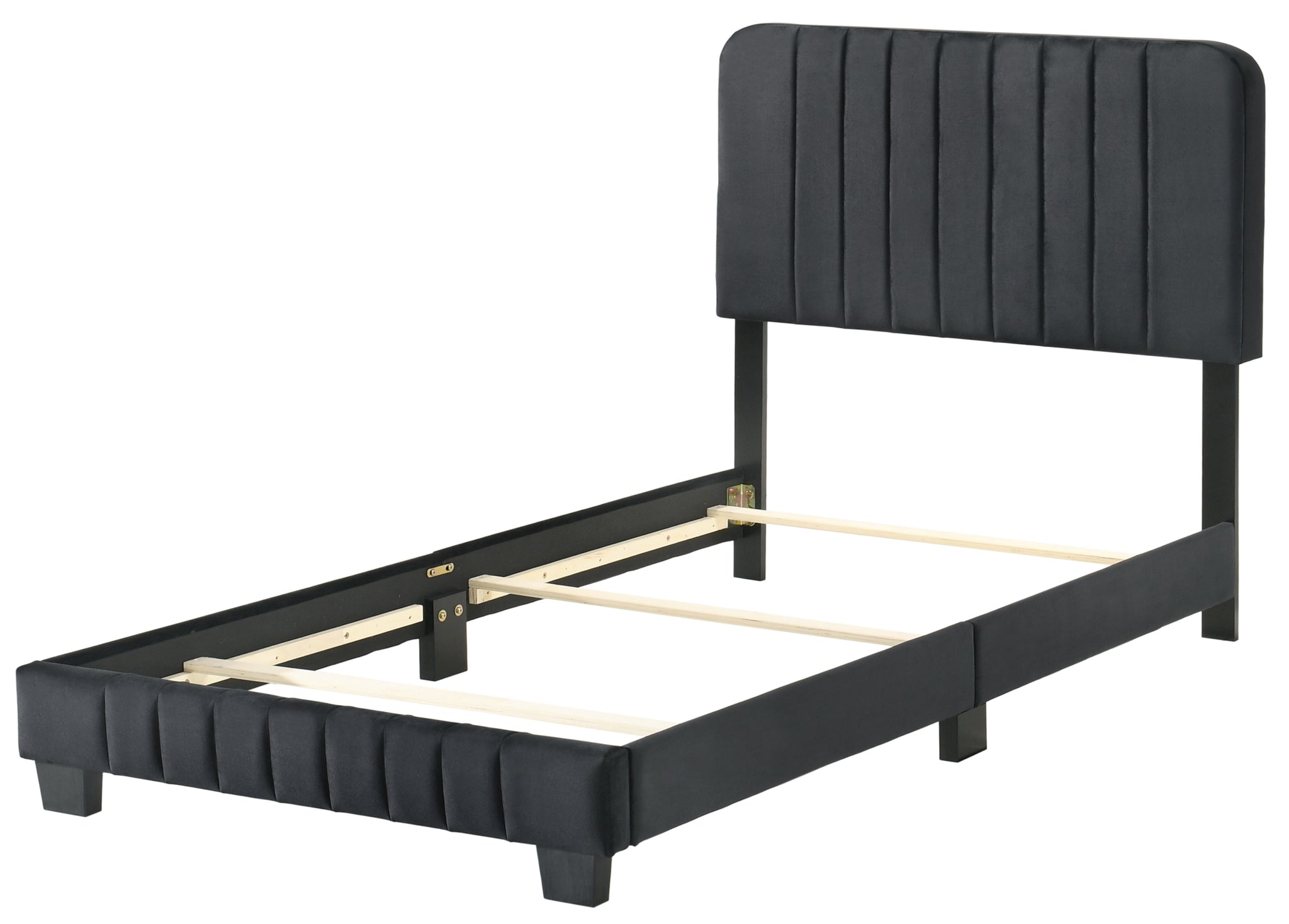 Lodi G0407 Tb Up Twin Bedblack Black Foam Velvet