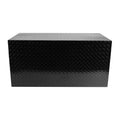 36 Inch Heavy Duty Black Aluminum Tread Tool Box Truck Trailer Underbody Storage Locks With T Handle Latch Key 36
