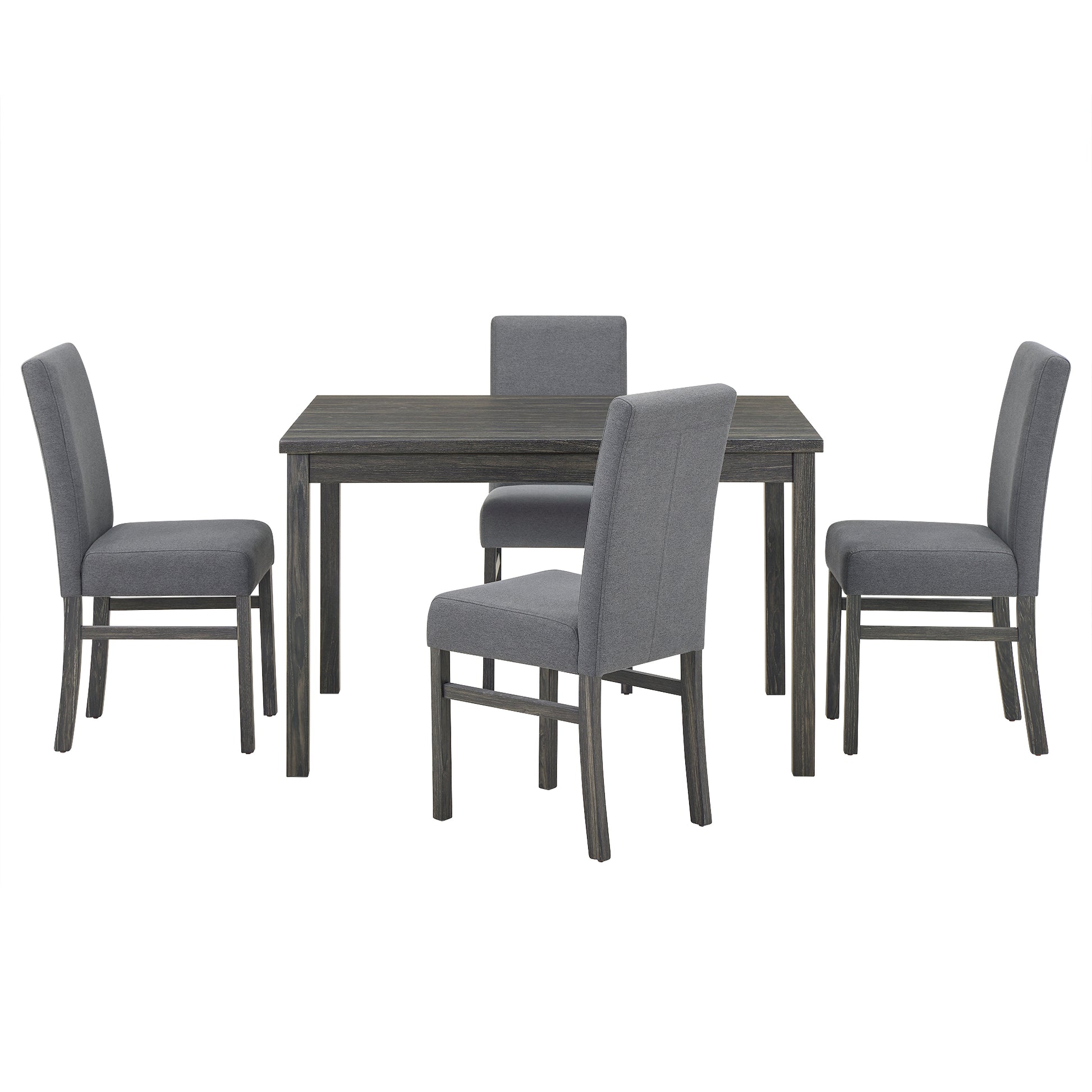 Dining Table Dining Chairs Kitchen Dining Table Dining Table Small Kitchen Dining Table Small Space Dining Table Dining Table Home Furniture Rectangular Modern,Old Sku:W1781S00005 Black Gray Solid Wood Mdf