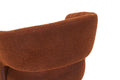 Swivel Accent Chair Armchair, Round Barrel Chair In Fabric For Living Room Bedroom,Brown Teddy Brown Faux Fur