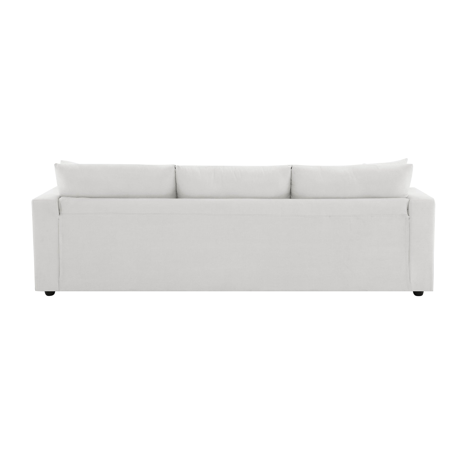 100.4*64.6" Modern Sectional Sofa,L Shaped Couch Set With 2 Free Pillows,4 Seat Polyester Fabric Couch Set With Convertible Ottoman For Living Room, Apartment, Office,4 Colors White Polyester 3 Seat
