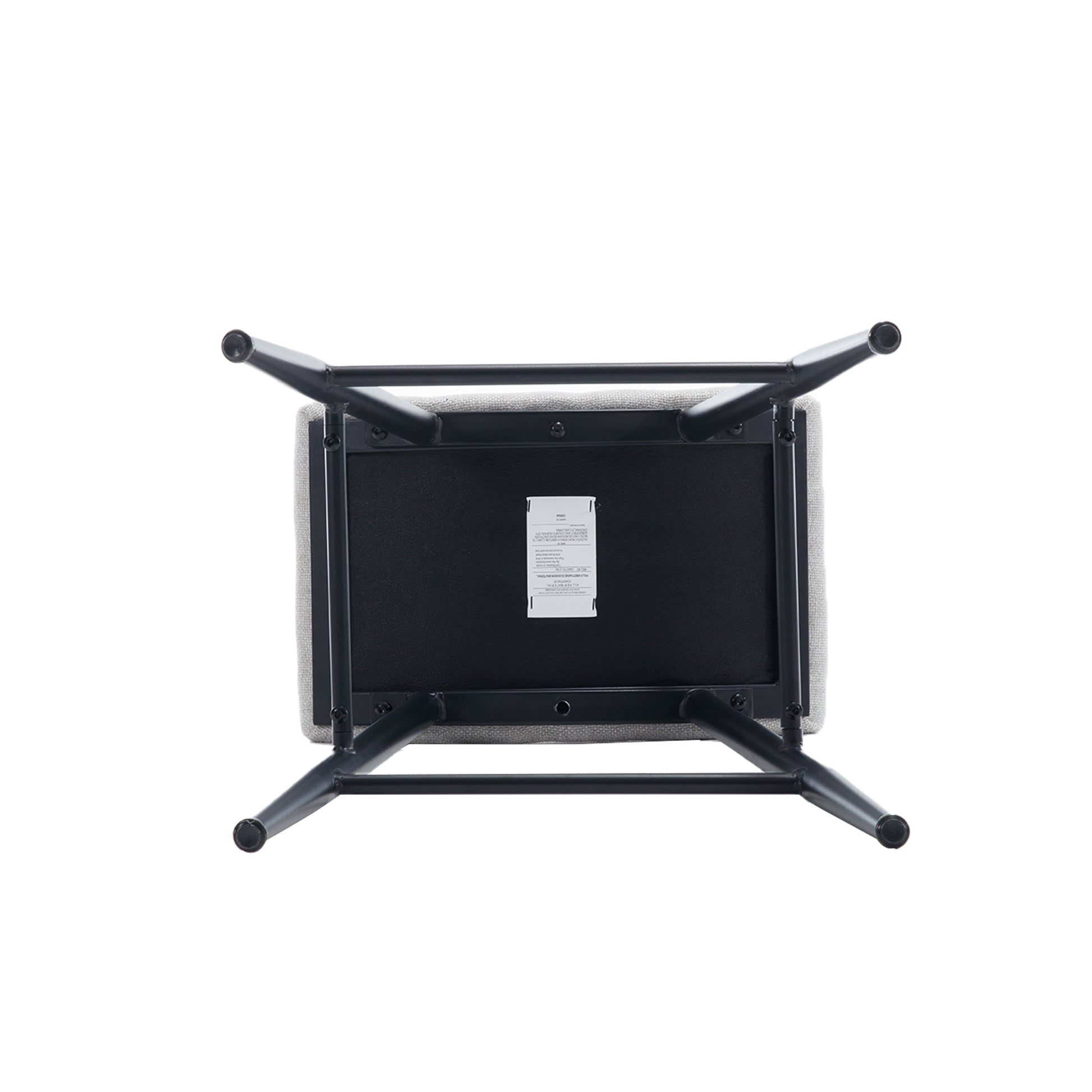 Bar Stools Set Of 2 Armless Counter Low Bar Stools Without Back Modern Linen Fabric Breakfast Stools With Metal Leg And Footrest,Beige Gray Pale Blue Beige Kitchen Foam Dry Clean Modern Bar Stools Foam Linen