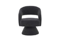 Swivel Accent Chair Armchair, Round Barrel Chair In Fabric For Living Room Bedroom,Grey Teddy Grey Teddy Foam Faux Fur