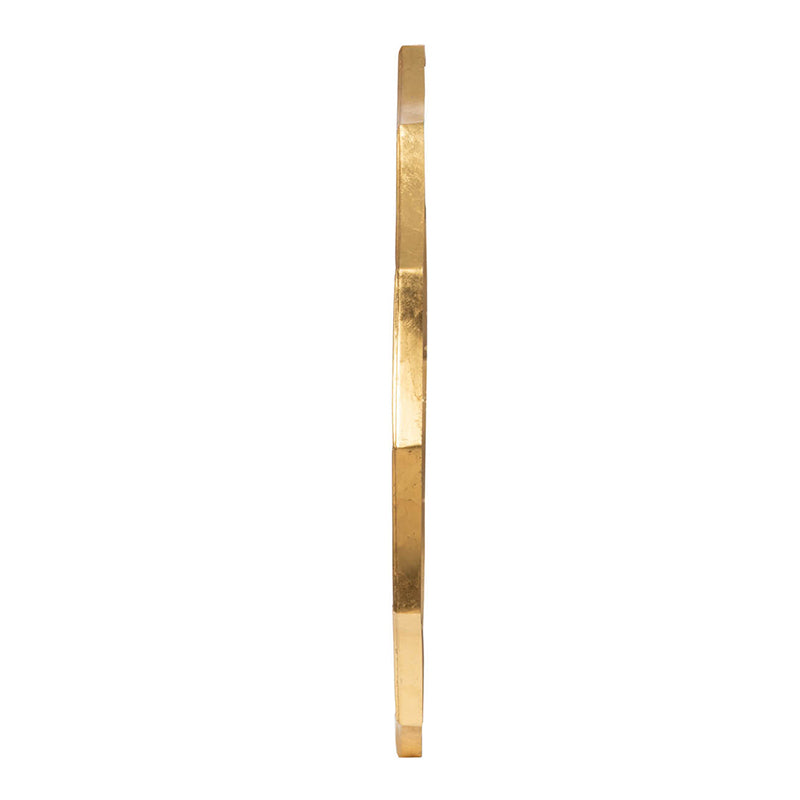 D40" Round Sunburst Wall Mirror With Gold Finish, Wall Decor Mirror For Entryway Bedroom Living Room Gold Iron