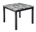 Nordic Square Dining Table And Chair Black Foam Mdf