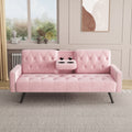 1730 Sofa Bed Armrest With Nail Head Trim With Two Cup Holders 72