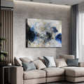 Framed Canvas Wall Art Decor Abstract Style Painting,Blue And White Color Painting Decoration For Office Living Room, Bedroom Decor Ready To Hang Rectangle Framed Multicolor Oversized 41In Canvas