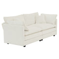 2 Seater Loveseat And Chair Set, 2 Piece Sofa & Chair Set, Loveseat And Accent Chair2 Piece Upholstered Chenille Sofa Living Room Couch Furniture 1 2 Seat ,White Chenille White Chenille 3 Seat