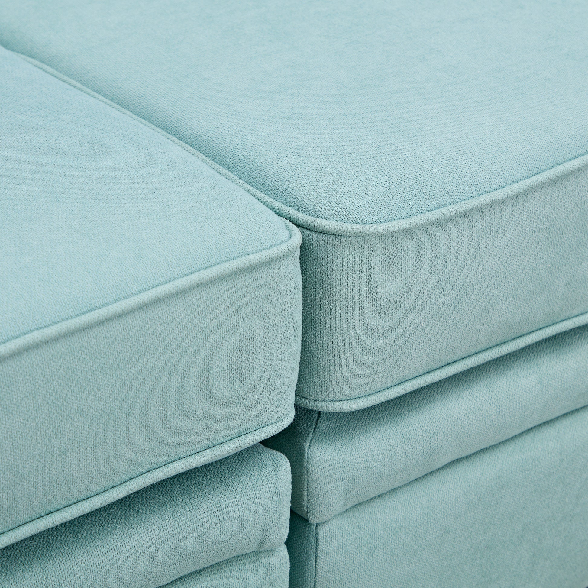 Modern Large U Shape Modular Sectional Sofa, Convertible Sofa Bed With Reversible Chaise For Living Room, Storage Seat Light Green Linen