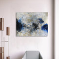 Framed Canvas Wall Art Decor Abstract Style Painting,Blue And White Color Painting Decoration For Office Living Room, Bedroom Decor Ready To Hang Rectangle Framed Multicolor Oversized 41In Canvas