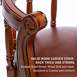 Seat Height 26'' Swivel Cow Top Leather Wooden Bar Stools 360 Degree Swivel Bar Height Chair With Backs For Home Kitchen Counter Brown 1Pc Brown Genuine Leather