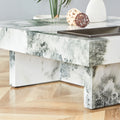 A Modern And Practical Coffee Table, Black And White In Imitation Marble Pattern, Made Of Mdf Material. The Fusion Of Elegance And Natural Fashion 31.4